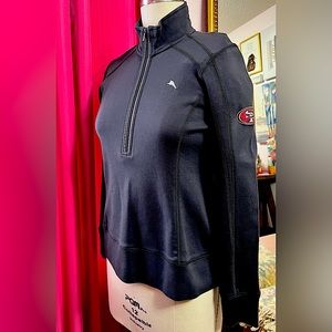 Tommy Bahama Women’s NFL Goal Line Half Zip San Francisco 49ers (S/P 4/6) NWT